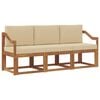 vidaXL Outdoor-Sofagarnitur 3 stk. Natur und Beige