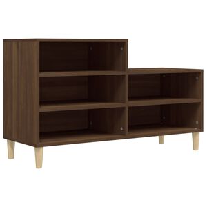 vidaXL Schuhregal Braun Eichen-Optik 102x36x60 cm Holzwerkstoff