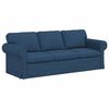 vidaXL Sofa 2 pcs Blau 215 x 82 x 80 cm Stoff