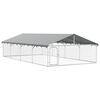 vidaXL Outdoor-Hundezwinger mit Dach 600x300x150 cm