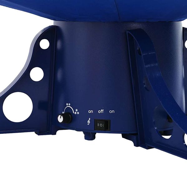 vidaXL Weihnachtsbaum mit Schnee und Schirm-Fuß Blau 170 cm PVC