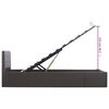 vidaXL Stauraumbett Hydraulisch Grau Kunstleder 90×200 cm
