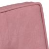 vidaXL Relaxsessel mit Hocker Rosa Samt