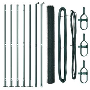 vidaXL Zaunpfosten Gr&uuml;n