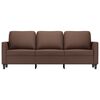 vidaXL 3-Sitzer-Sofa Braun 180 cm Kunstleder