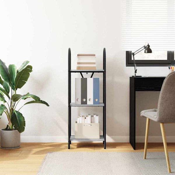 vidaXL B&uuml;cherregal Graues Sonoma 40 x 30 x 109 cm Holzwerkstoff