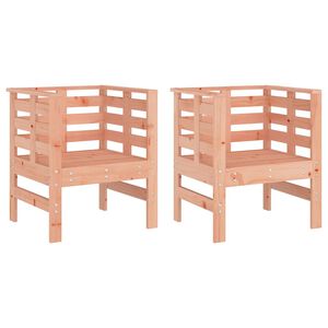 vidaXL Gartenst&uuml;hle 2 Stk. 61,5x53x71 cm Massivholz Douglasie
