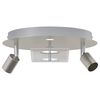 vidaXL Deckenstrahler Nickel 29 x 29 x 11 cm Stahl und Glas