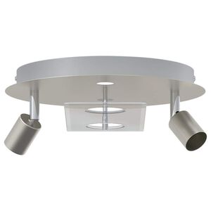 vidaXL Deckenstrahler Nickel 29 x 29 x 11 cm Stahl und Glas