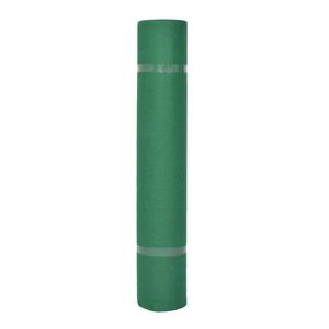 vidaXL Teppich Uni Gr&uuml;n 1 x 12 m Stoff