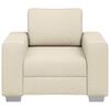 vidaXL Sofa Beige 100 x 80 x 82 cm Leinenmischgewebe