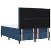 vidaXL Boxspringbett mit Matratze mit Kopfteil Blau 140 x 190 cm Stoff