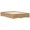 vidaXL Bettrahmen Artisan-Eiche 140 x 190 cm Holzwerkstoff