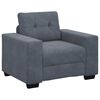vidaXL Sofa Set 3 pcs Grau Samt