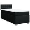 vidaXL Boxspringbett mit Matratze Schwarz 80x200 cm Stoff