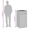 vidaXL Gartenschrank Schwarz 55x55x111 cm Poly Rattan