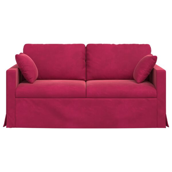 vidaXL Sofa Weinrot Gesamtabmessungen: 158 x 78 x 80 cm (B x T x H)