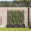 vidaXL Garten-Pflanzgef&auml;&szlig; 3 pcs Schwarz Stahl