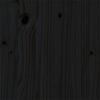 vidaXL Massivholzbett Schwarz 90x200 cm