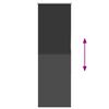 vidaXL Verdunkelungsrollo Schwarz 60x130 cm Stoffbreite 55,7 cm