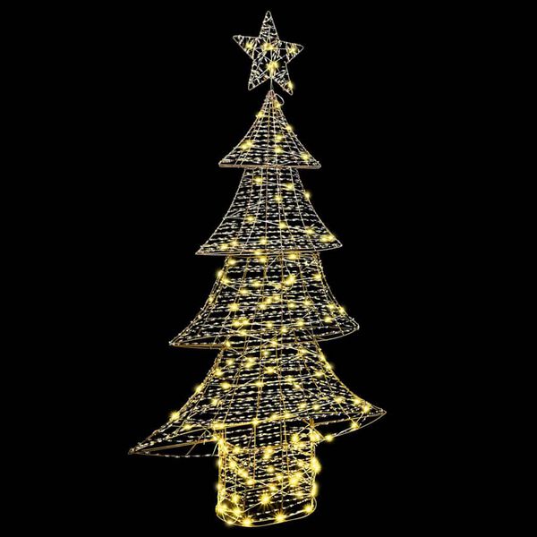 vidaXL Weihnachtsbaum mit 160 LEDs Warmweiß 150 cm Haustier