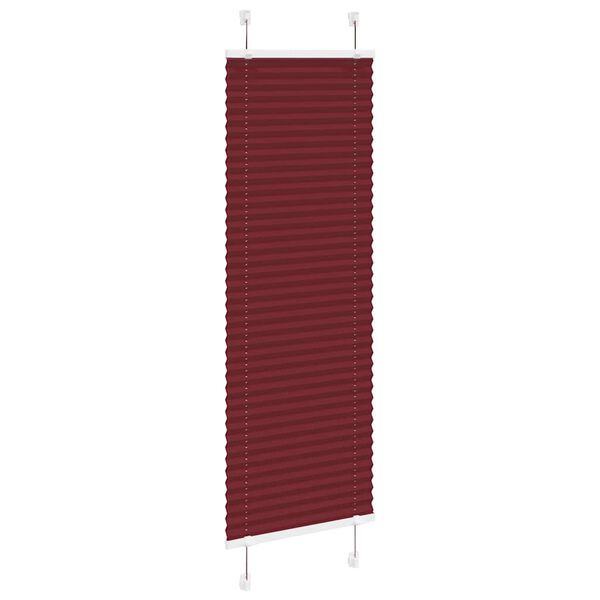 vidaXL Plissee Bordeauxrot 50x100 cm Stoffbreite 49,4 cm Polyester