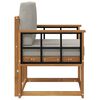 vidaXL Outdoor-Sofa Massives Akazienholz und Polyester