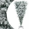 vidaXL K&uuml;nstlicher Weihnachtsbaum, verkehrt herum 150 cm PVC und Stahl