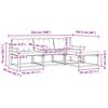 vidaXL Outdoor-Sofagarnitur mit Kissen 4 pcs Natur und Creme