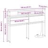 vidaXL Stauraum-Kopfteil mit Regal R&auml;uchereiche 120 cm Holzwerkstoff