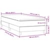 vidaXL Boxspringbett mit Matratze Dunkelgr&uuml;n 100x210 cm Samt