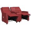 vidaXL 2-Sitzer Massagesessel Weinrot Kunstleder