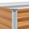 vidaXL Hochbeet Hellbraun 485 x 50 x 68 cm Verzinkter Stahl