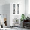 vidaXL Highboard Wei&szlig; 69,5x34x180 cm Holzwerkstoff