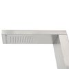 vidaXL Gartendusche Edelstahl Quadratisch