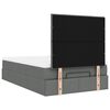 vidaXL Ottoman-Bett mit Matratze Dunkelgrau 120x190 cm Stoff