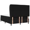 vidaXL Boxspringbett mit Matratze Schwarz 140 x 190 cm Stoff