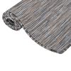 vidaXL Outdoor-Teppich Flachgewebe 80x250 cm Braun und Blau