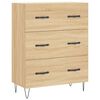vidaXL Highboard Sonoma-Eiche 69,5x34x180 cm Holzwerkstoff