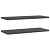 vidaXL Wandregale 2 Stk. 100x40 cm Schwarz Edelstahl