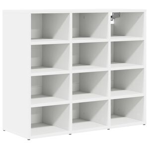 vidaXL Schuhschrank 77,5 x 30 x 67 cm Holzwerkstoff Wei&szlig;