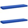 vidaXL 2-teilige Bankkissen VUGHT 2 pcs 100 % Polyester K&ouml;nigsblau