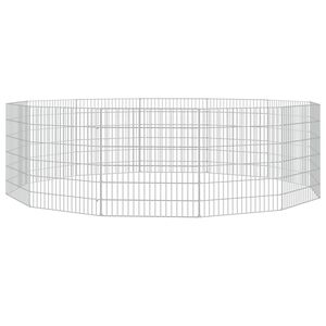 vidaXL Freilaufgehege 12-teilig 54x60 cm Verzinktes Eisen