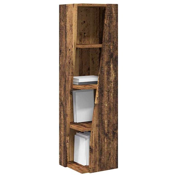 vidaXL Eckschrank Altholz 27,5x27x102cm Holzwerkstoff