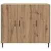 vidaXL Sideboard Artisan-Eiche 90 x 34 x 80 cm Holzwerkstoff