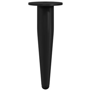 vidaXL M&ouml;belbeine 2 pcs Schwarz &Oslash; 40 x 98 mm Eisen