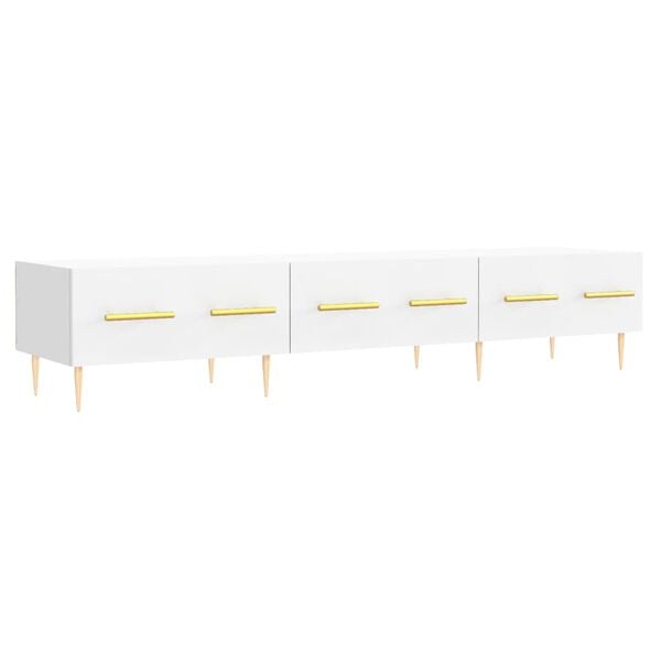 vidaXL TV-Schrank Weiß 150x36x30 cm Holzwerkstoff
