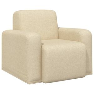 vidaXL Sessel Creme Stoff