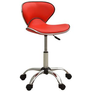 vidaXL B&uuml;rostuhl Rot Kunstleder