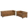 vidaXL Chesterfield-Sofas 2-Sitzer und 3-Sitzer Braun